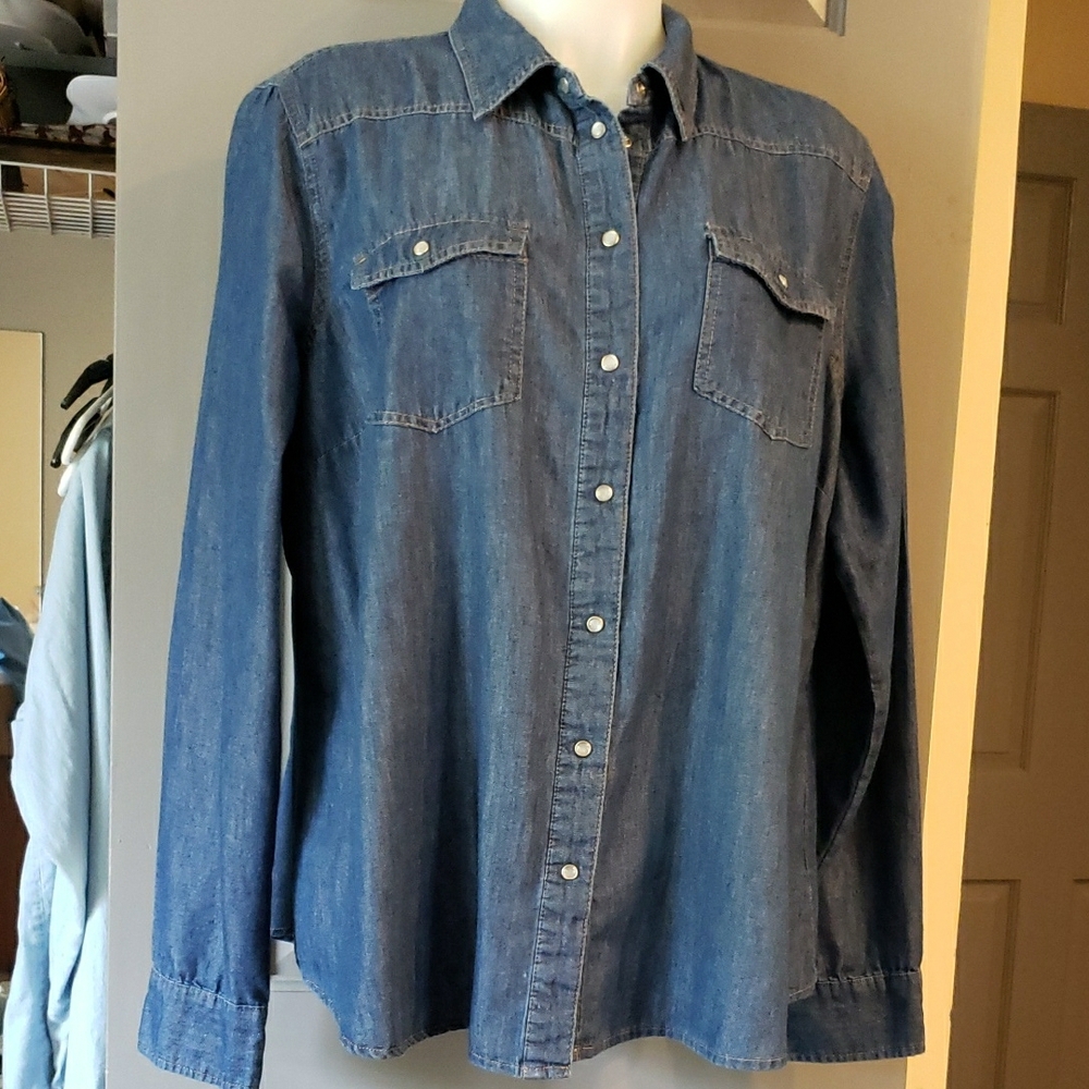 Truth Snap-Up Shirt 1X 100p Cotton